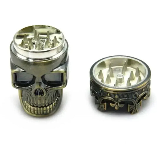 Metal King Skull Herb Grinder