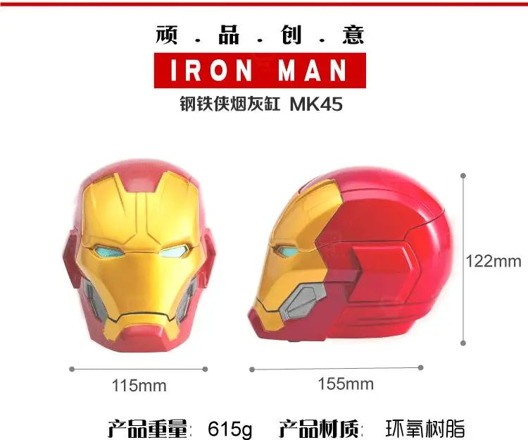 Iron Man and Stormtrooper Helmet Ashtray & Storage Box