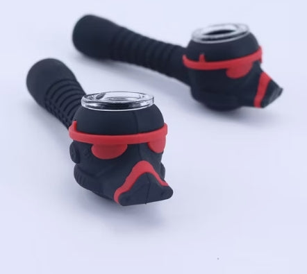 Dark Trooper Star Wars Glass Silicone Pipe