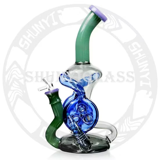 Unique spiral bong-- A Swirl of Style and Functionality