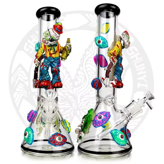 Cool Clown Glass Bong – Add a Playful Twist to Your Sessions