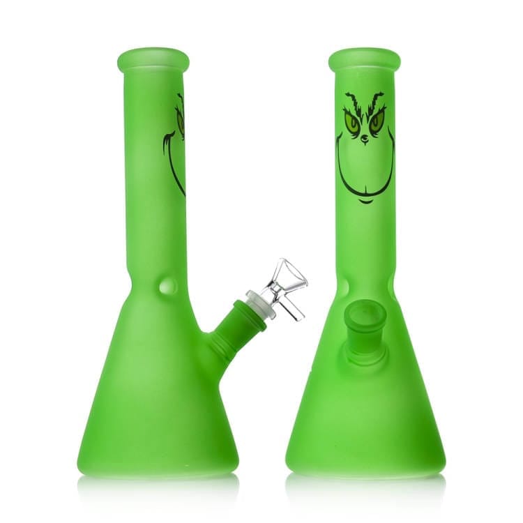 Grinch Glass Bong – Festive & Fun Smoking Experience